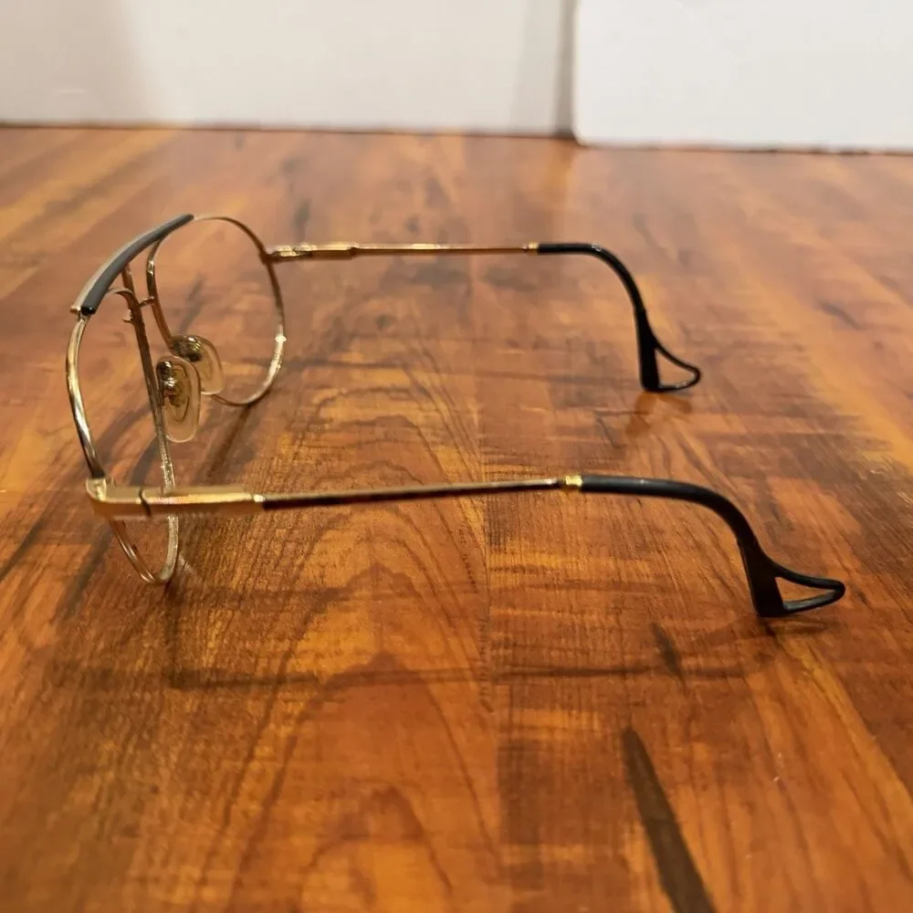 Vintage Jean Claude Killy Tortoise 59-15-130 Aviator Style Glasses Frames Only